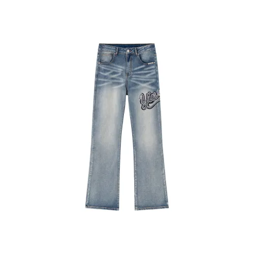 XINYINSU Blue Unisex Jeans XINYINSU Синий Унисекс Джинсы