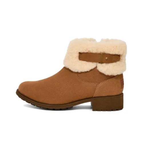 UGG ботильоны, цвет каштановый, женские