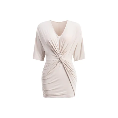 CHILL QIAOER Короткий рукав Платье Женское