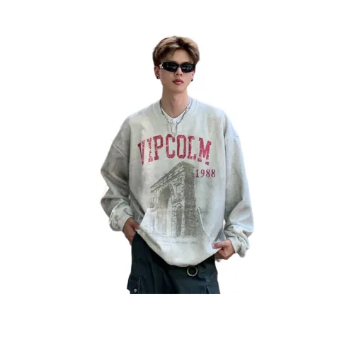 THE AIER Белый Серый Унисекс Свитшоты