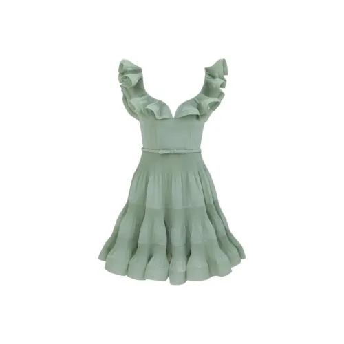 Zimmermann FW25 Короткий рукав Платье Женское