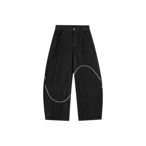 BEAR UNION Черные Женские Джинсы