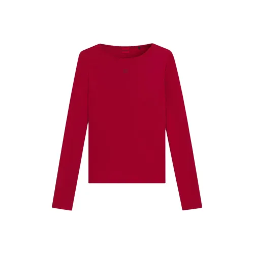 Hugo Boss Red Women's T-Shirts Hugo Boss Красные Женские Футболки