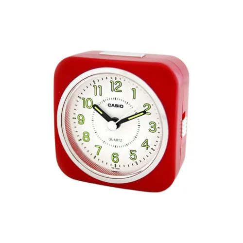 CASIO Кварцевый механизм пластик оболочка будильник унисекс красный модель TQ 143S 4