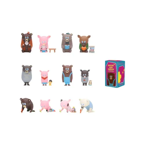 POP MART Green Cow Garden Слепые коробки Один Mystery Коробка Целая коробка 12 шт