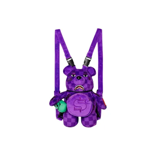 SPRAYGROUND Полиэстер Вельвет Рюкзак Мини Унисекс Фиолетовый