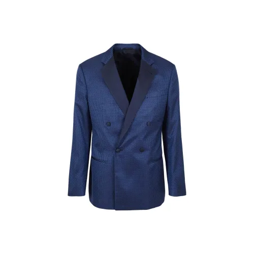 GIORGIO ARMANI Синий Мужской Деловой костюм