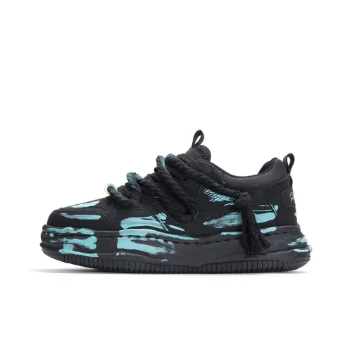 RELAXURSELF Slip-resistant Abrasion-resistant Low-top Skateboard Shoes Unisex RELAXURSELF Противоскользящие Износостойкие Низкие Кроссовки для скейтбординга Унисекс