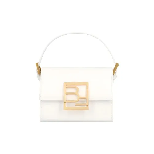 By Far Fran Коровья кожа Маленькая квадратная сумка Сумка через плечо Маленькая Женская Белая