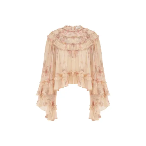 Zimmermann Кремовый Пион Женские Рубашки
