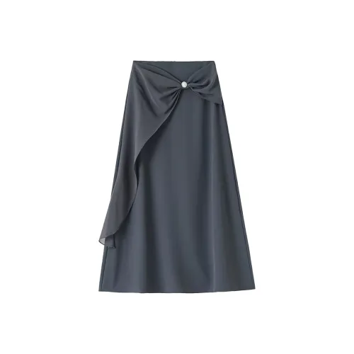 SYEEE WITH U Повседневный Длинный Юбка Женские