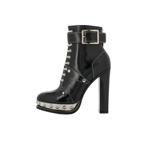 Alexander McQueen Tread Slick Ботильоны 13 см Женские Черные