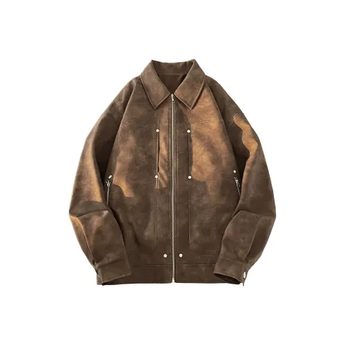 GOOSELIAR Кожа Куртка Унисекс