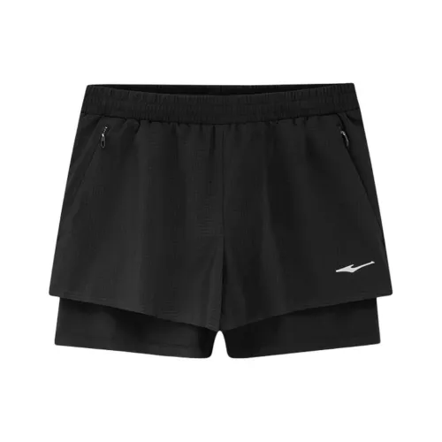 Erke Sports Collection Черные Женские Спортивные Шорты