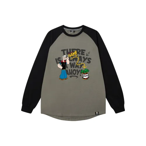 POPEYE Длинный рукав Т-рубашка Унисекс