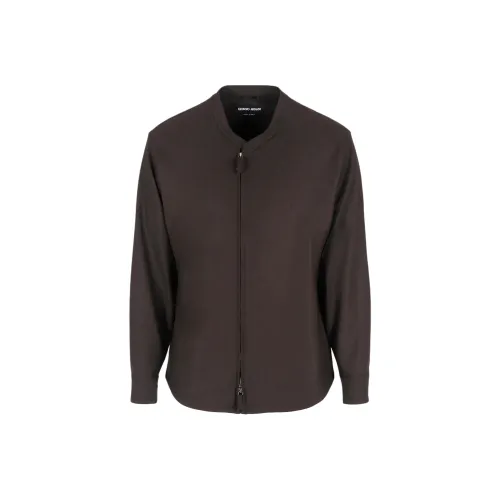 GIORGIO ARMANI Коричневый Мужской Куртки