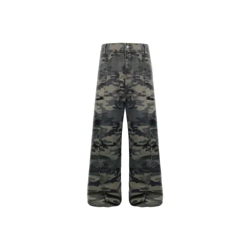 RICE NINE TEN Камуфляж Унисекс Джинсы