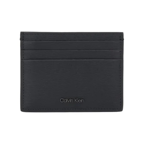Calvin Klein Коровья кожа Держатель для карт Мужской Космический черный