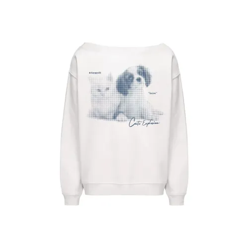 KEAB Белый Женский Свитшот