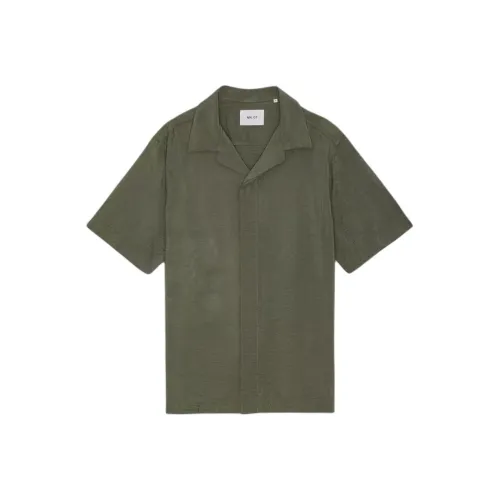 NN07 Крокодил Зеленый Мужские Рубашки