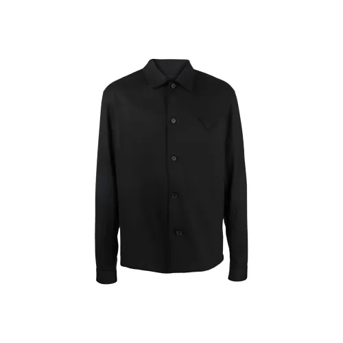 PRADA Мужские Черные Рубашки