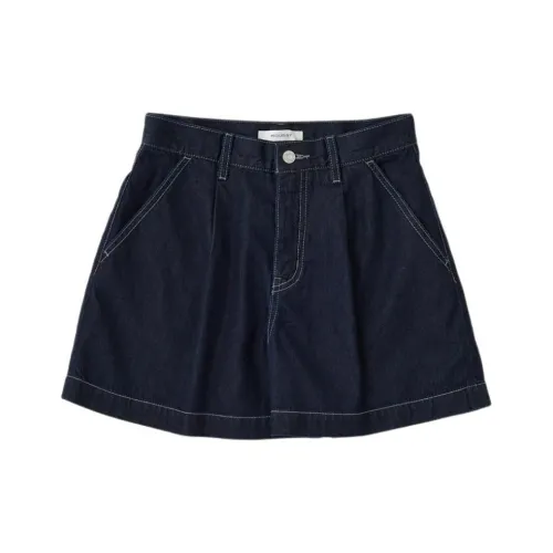 MOUSSY Темно-синие женские джинсовые шорты