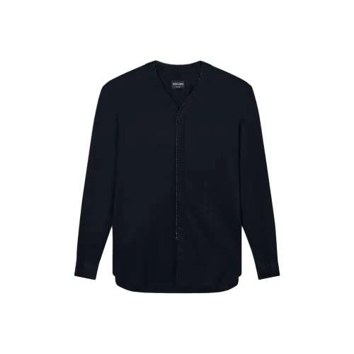 GIORGIO ARMANI Мужские черные рубашки