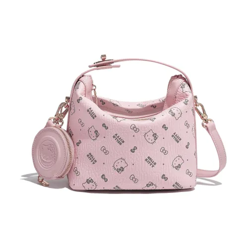 Sanrio HelloKitty Хелло Китти ПУ (полиуретан) Сумка через плечо Сумка Женская Розовая Коричневая