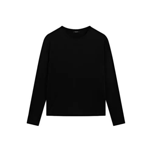 Massimo Dutti Черные Женские T-рубашки