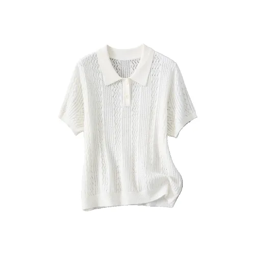 JINJU Белый Женский Трикотаж