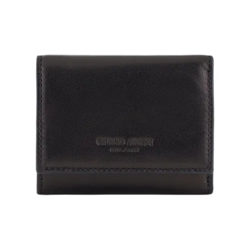 AMANI Lambskin Wallet Men's Black