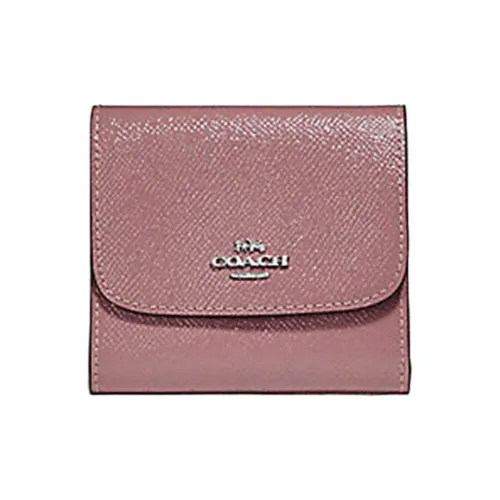 COACH Кожа Кошелек Женский Розовый