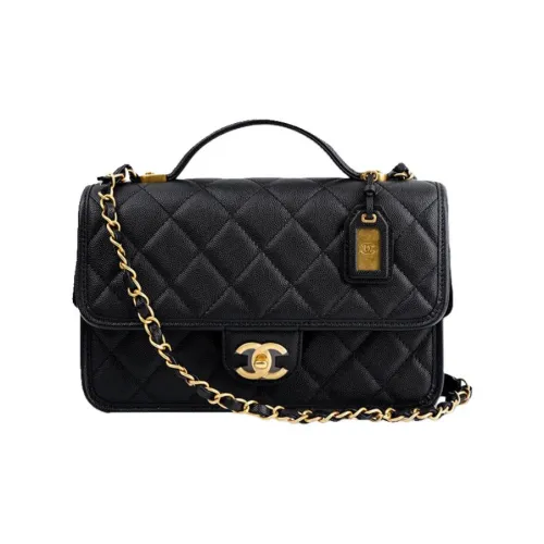 Chanel Металл С рельефом Тисненый Коровья кожа Курьерская сумка Сумка тофу Сумка Сумка через плечо Сумка через плечо