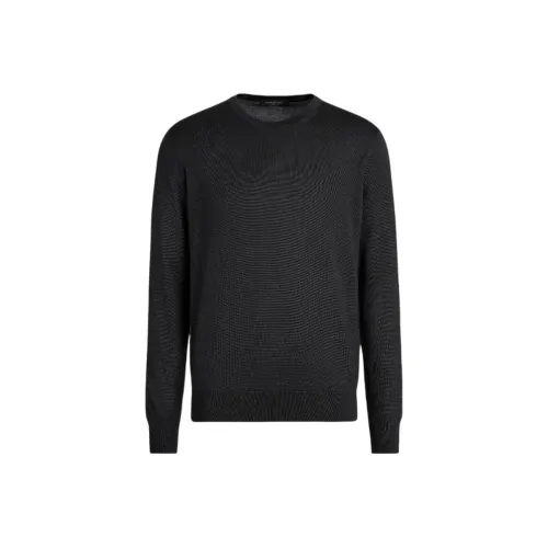 Ermenegildo Zegna Черные Мужские Кашемировые Свитера
