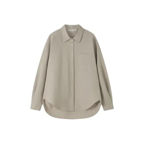 LUYOUYE Бежевые Женские Рубашки
