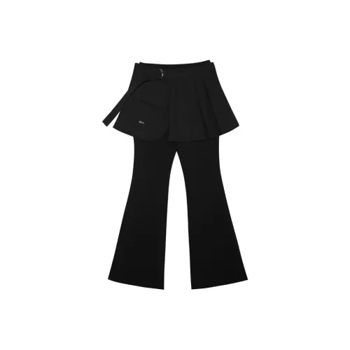 UIIJII Классический черный женский комплект с юбкой