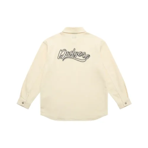 MLB Preppy Style Collection Los Angeles Dodgers 25FW Рубашка Унисекс Стандарт Айвори
