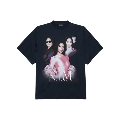 Balenciaga FW25 T-Shirt Женская Черная Свободного кроя