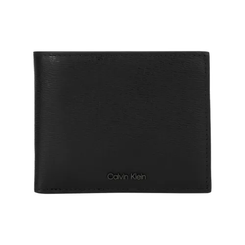Calvin Klein Кошелек из коровьей кожи Мужской Космос Черный