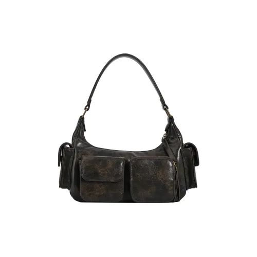 BEGOOER Сумка через плечо из синтетической кожи стандартная женская кофейного цвета