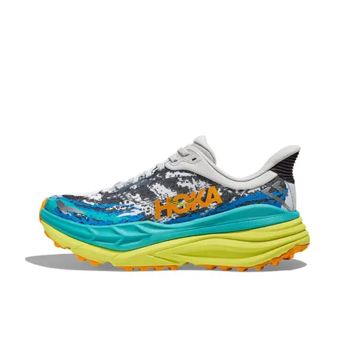 HOKA ONE ONE Stinson 7 Slip-resistant Abrasion-resistant Low Top Streetwear Women's White Green HOKA ONE ONE Stinson 7 Противоскользящий Устойчивый к истиранию Низкий Топ Уличная обувь Женская Белый Зеленый