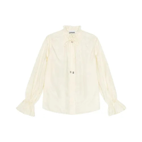 GANNI Белые Женские Рубашки