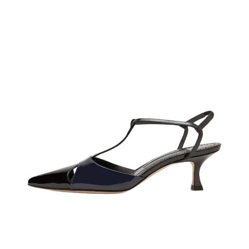 MANOLO BLAHNIK Turgimod Узкий каблук Высокие каблуки 5 см Женские Черный