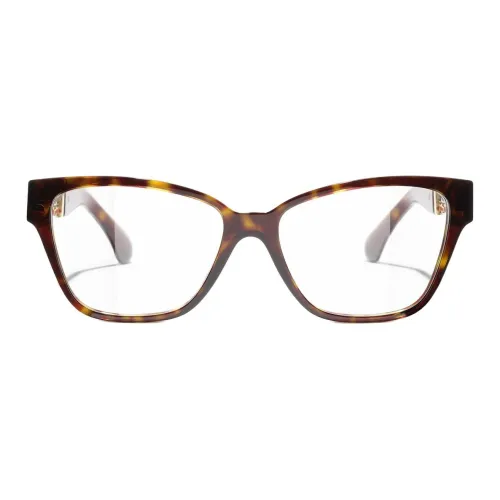 CHANEL Ацетат Оправа для очков "Кошачий глаз" Женская Коричневая