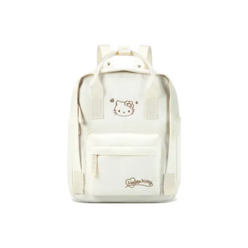 Sanrio Hello Kitty Polyester Backpack Women's Milk White