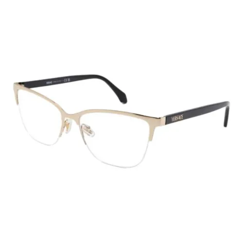 VERSACE Металл Кошачий глаз Оправы для очков Женские Золото