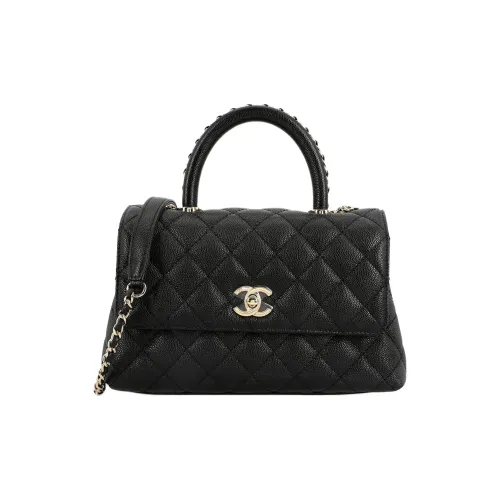 CHANEL Golden с рельефной текстурой зернистая кожа личи коровья кожа сумка через плечо сумка маленькая женская черный