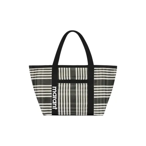ISABEL MARANT Darwen Нейлон Тоут Сумка Сумка для покупок Сумка на плечо Женская Черная Белая