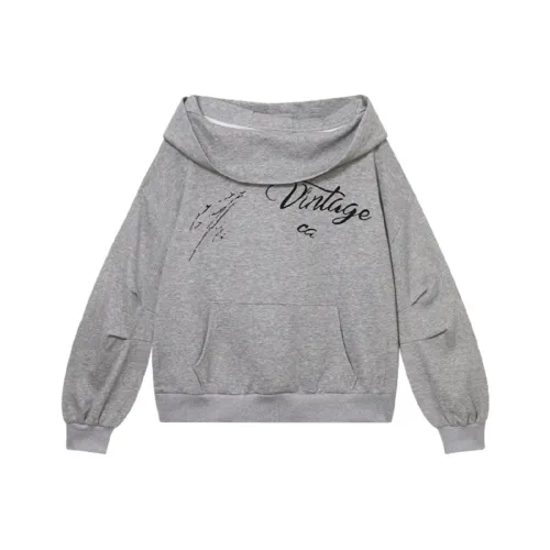 MOONCORE Серый Женский Свитшот