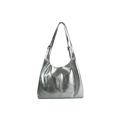 Bullrun Коровья кожа Спилок Тоут Сумка Сумка через плечо Стандартная Women's Silver